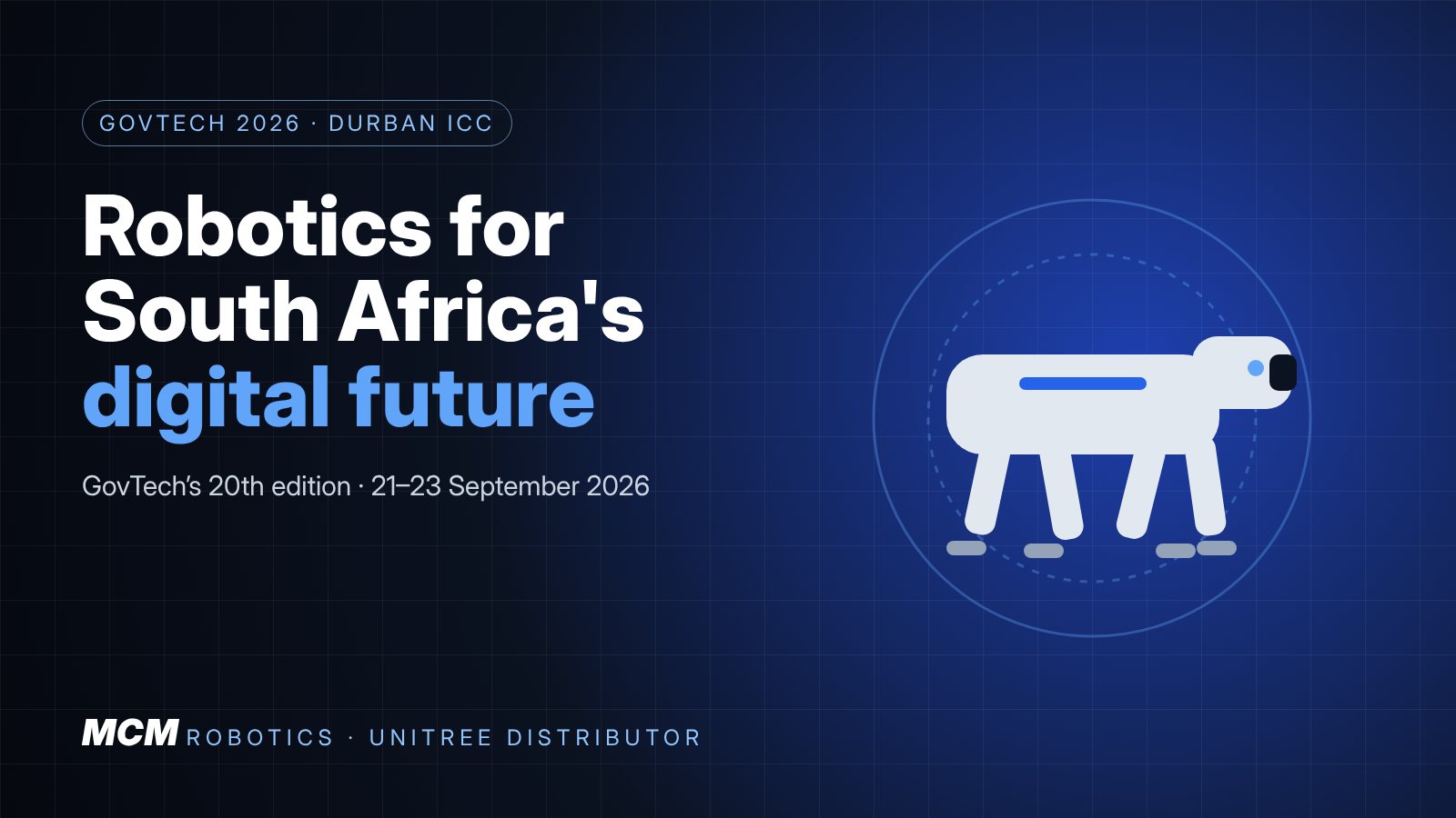 MCM Robotics at GovTech 2026: Robotics for South Africa's Digital Future